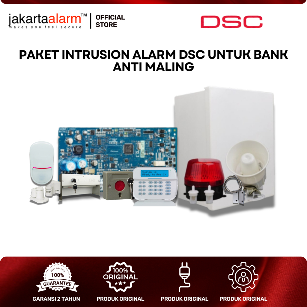 Paket Intrusion Alarm DSC Untuk Bank Anti Maling