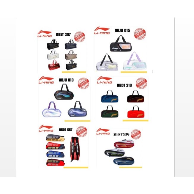 Li-Ning Badminton Racquet Bag [Various Design]