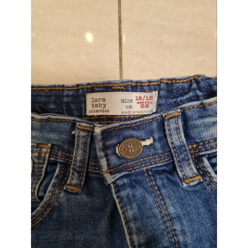 New Zara Baby Boy Jeans Bayi Laki 12 - 18 month