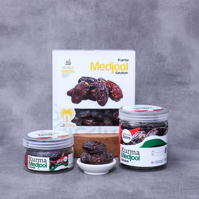 

Kurma Medjol Sahabah Premium / Kurma Medjool Asli / Medjool / Kurma Mejol 250g 150g 500g Manis