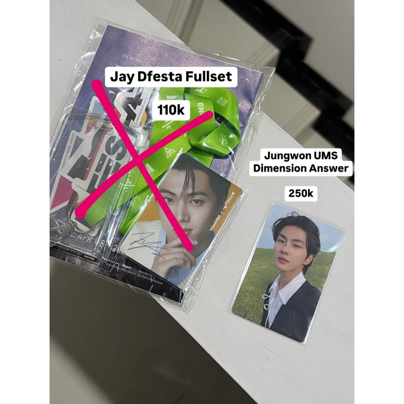 (ALL BOOKED) Photocard PC ENHYPEN JUNGWON UMS Dimension answer DA  & Album Only Hakanai Jungwon Bord