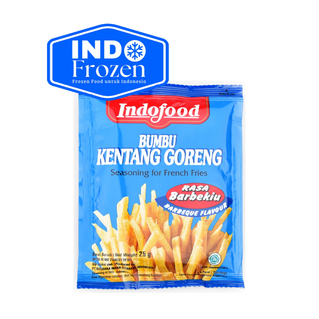 

INDOFOOD BUMBU KENTANG GORENG RASA BARBEQUE 25GR