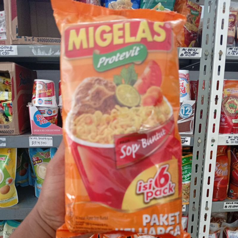 

migelas isi 6 pack rasa sop buntut uk 180 gr