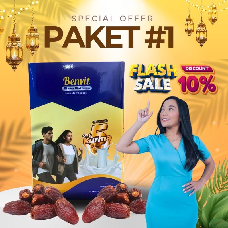 

1 Box Benvit Etawa Platinum - Susu Kambing Etawa Atasi Nyeri Sendi Sakit Lutut dan Asam Urat