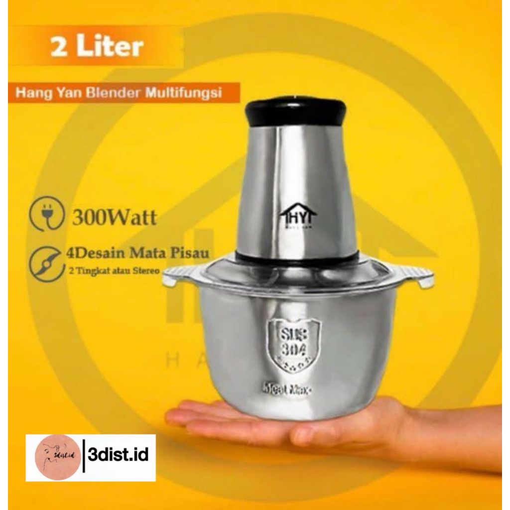 Choper daging/Blender daging/Blender Sayuran/Blender serbaguna/Blender stanlist/Pengiling daging/pen