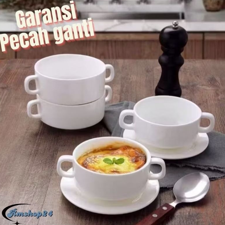 mangkok zuppa soup/1set isi 6pcs/mangkok keramik/mangkok soup/zuppa soup/keramik/mangkok