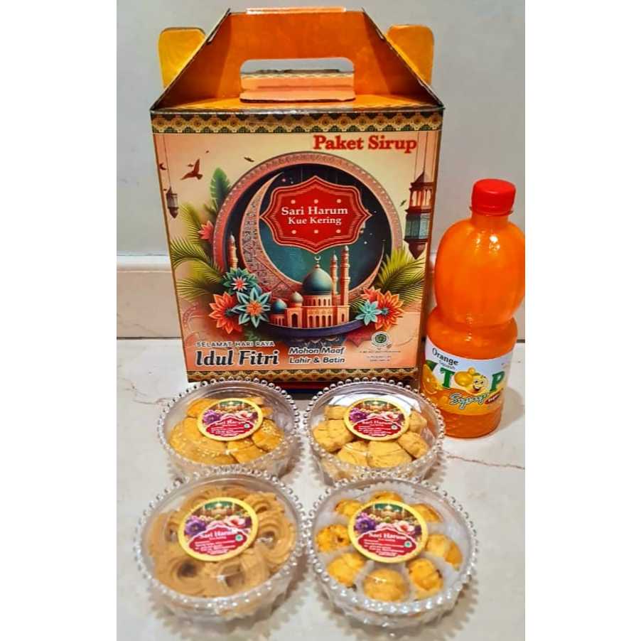 

SARI HARUM PAKET SIRUP / MONACO SIRUP 4 + 1 / KUE KERING LEBARAN
