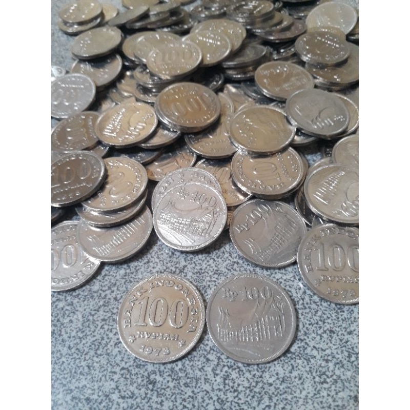 Koin Rp100 Tebal Tahun 1973