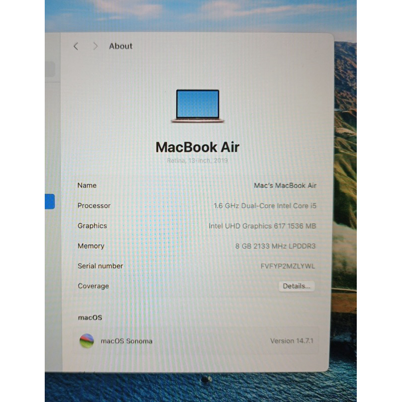 MacBook Air 2019 16/128 Second