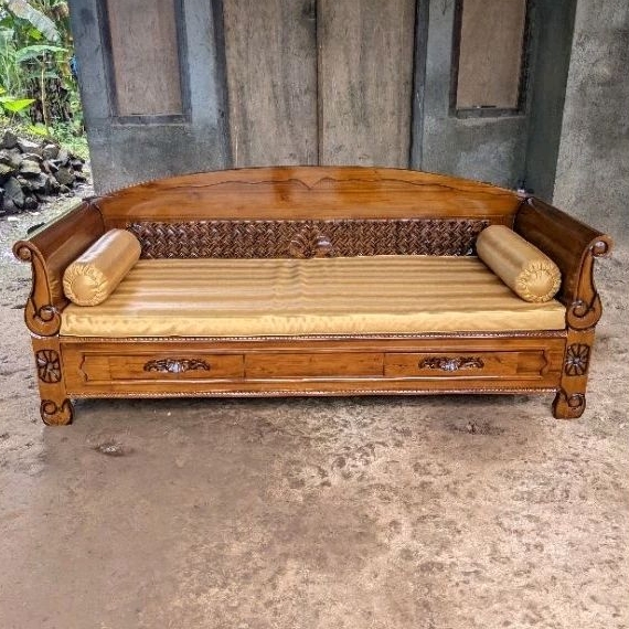 Bale bale bagong kayu jati Bale bale kayu jati Kursi santai kayu jati