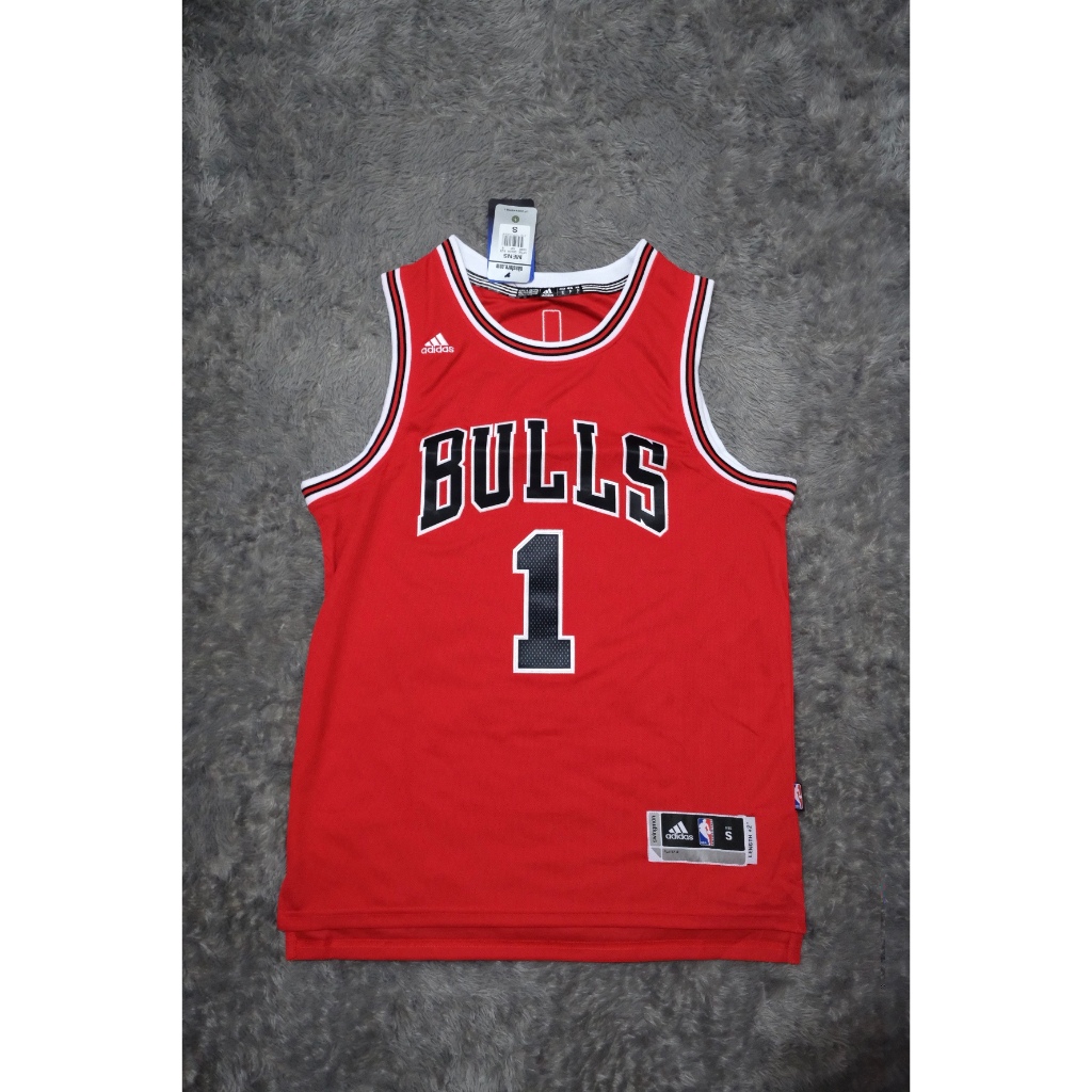 SALE Jersey Basket Swingman - Bulls #1 Rose Merah BNWT