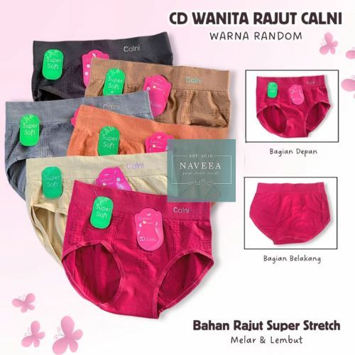 Cd Wanita Rajut Calni Celana Dalam Wanita Dewasa Super Soft Lembut Halus - NVA0718