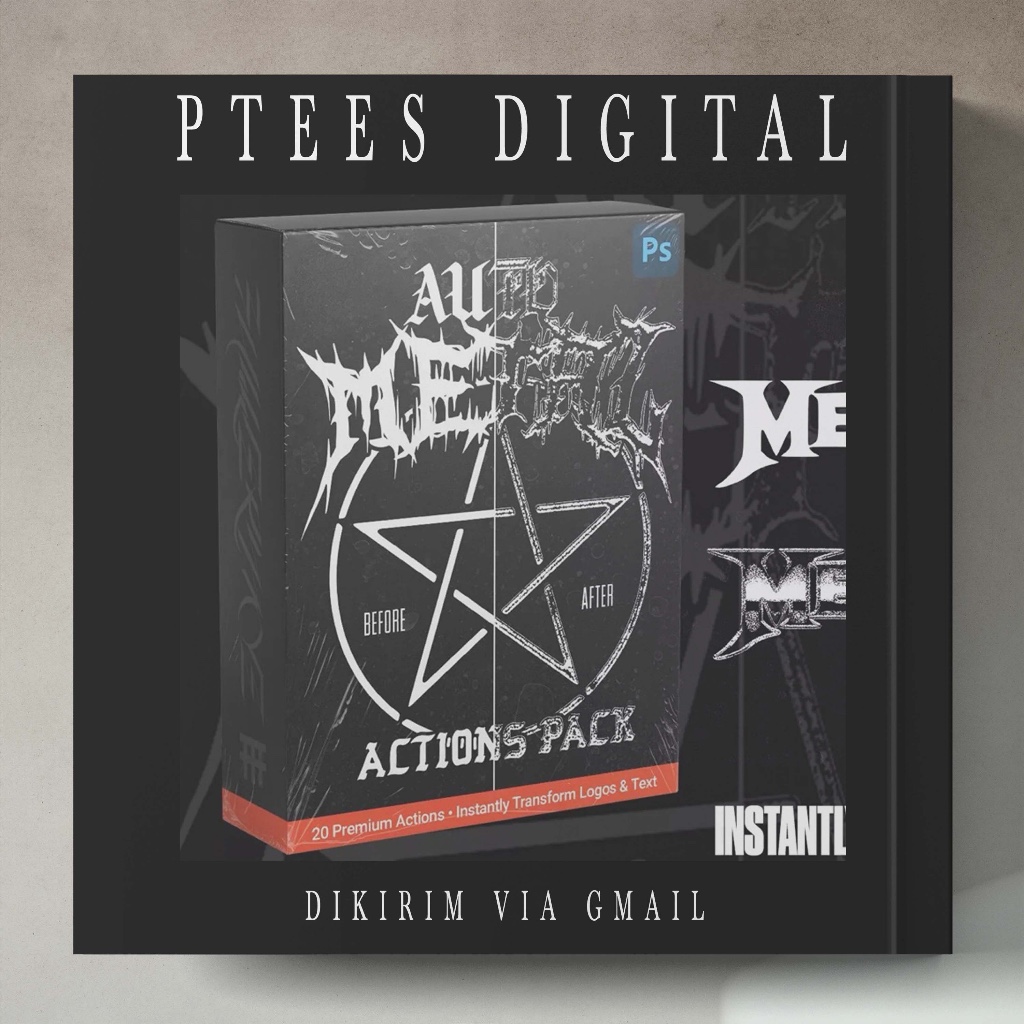 PD0457 - FULLERMOE - AUTOMETAL ACTIONS PACK - PHOTOSHOP ACTION