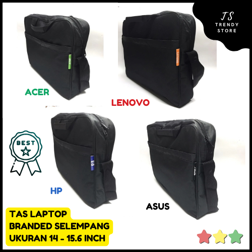 Tas Laptop HP Original Asus Acer Lenovo 14 Sampai 15,6 inch Topload Slempang Warna Warni