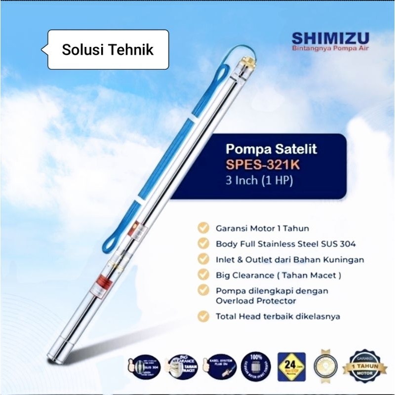Mesin Pompa air Sibel Shimizu Spes 321K Submersibel pump