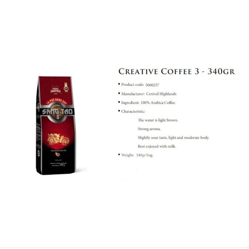 

RB SANG TAO Kopi Vietnam Trung Nguyen Coffee 340 Gram