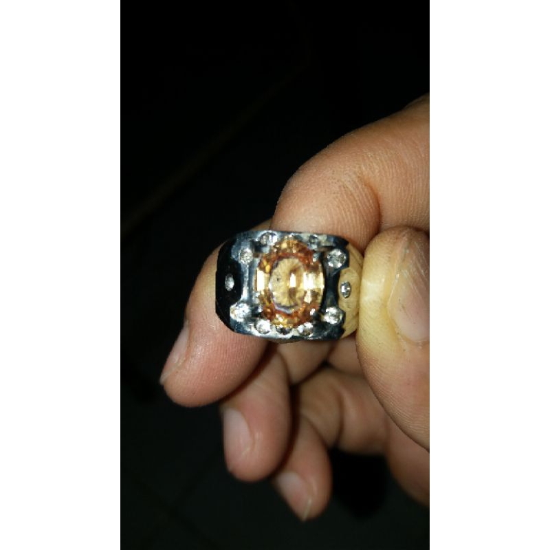 Cincin Pria Batu Akik Asli