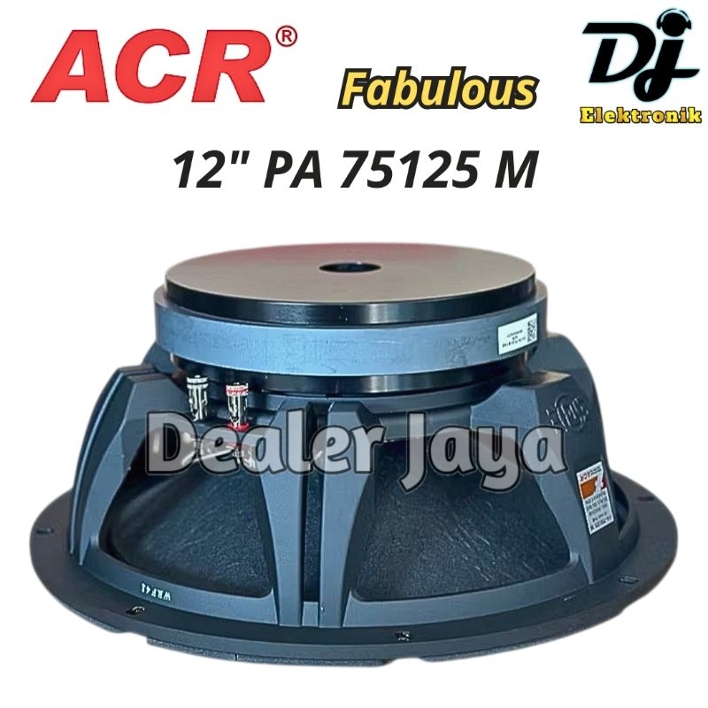 Speaker Komponen ACR PA 75125 M / PA75125 M  - 12 inch (Fabulous)