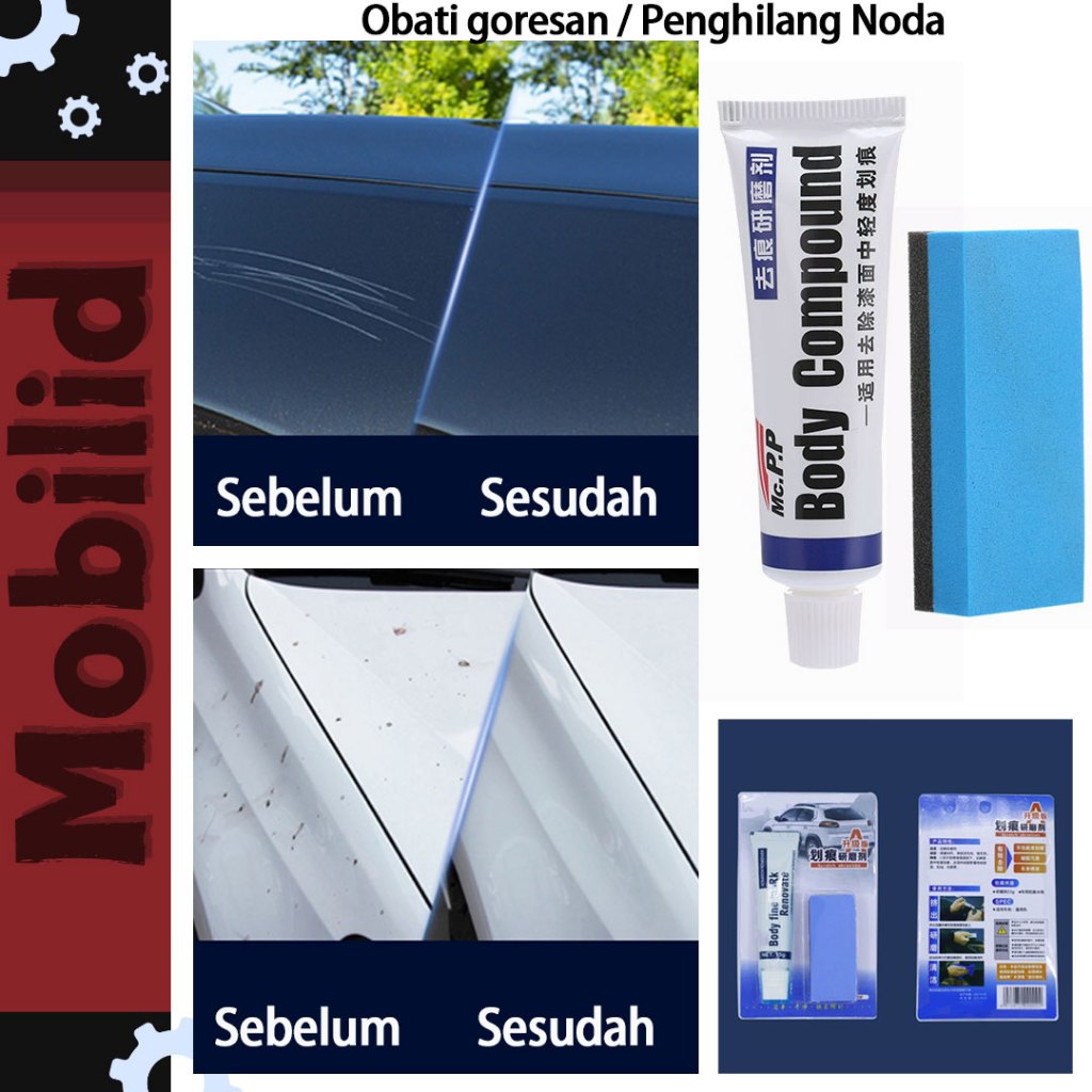 Penghilang Baret Body Mobil / Body Compound Kompon Penghilang Baret Lecet Mobil Berbagai Warna Unive