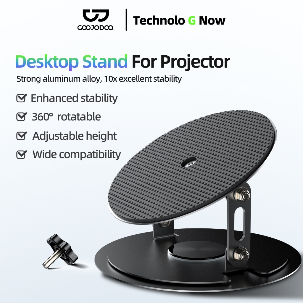 Goojodoq proyektor stand multi directional 360-degree pan-tilt rotating large tripod supp