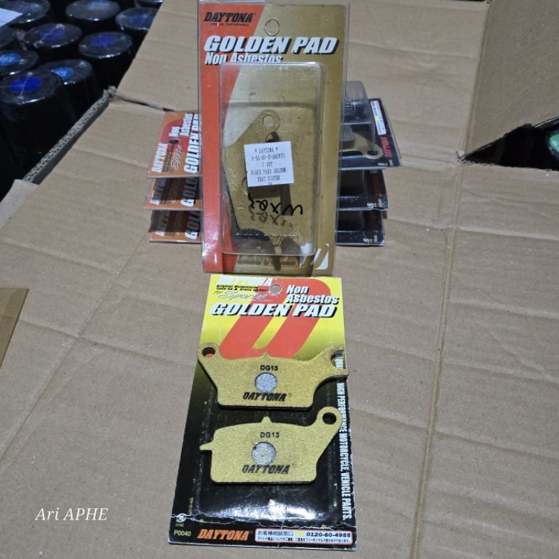 PROMO kampas rem cakram depan DAYTONA GOLDEN PAD honda BEAT LAMA KARBU KVY 2008 2009 - brake pads go
