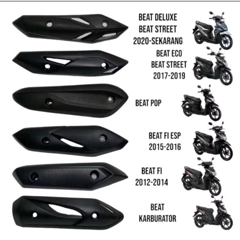 Cover Knalpot Standart Beat Cover Knalpot Motor Beat Pelingung Knalpot Motor Standar Beat
