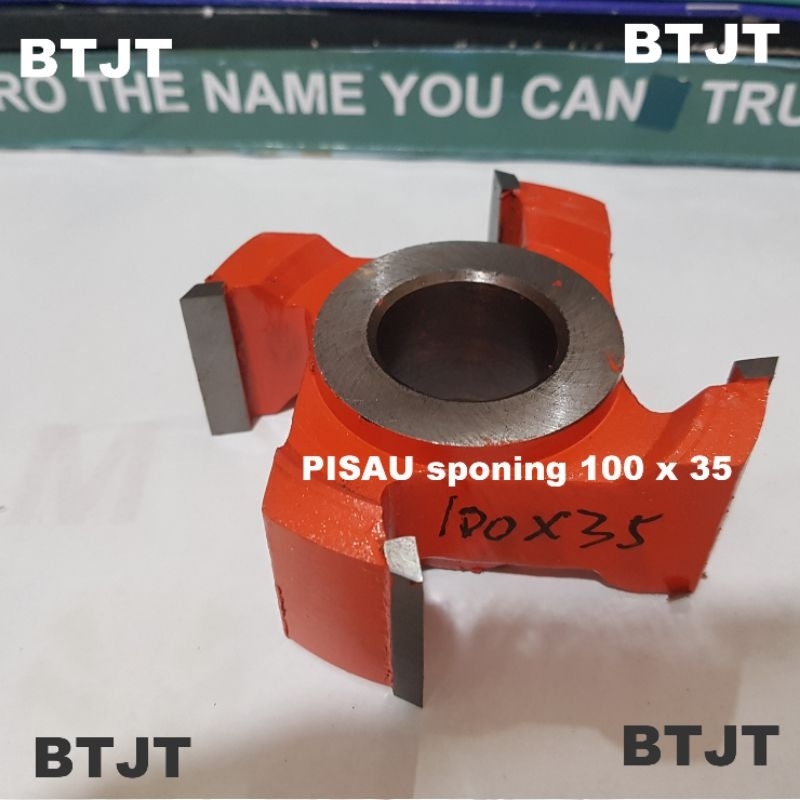 35MM MATA PISAU PROFIL SKONING SPONING SPINDLE KAYU 100MM X 35MM 3.5CM