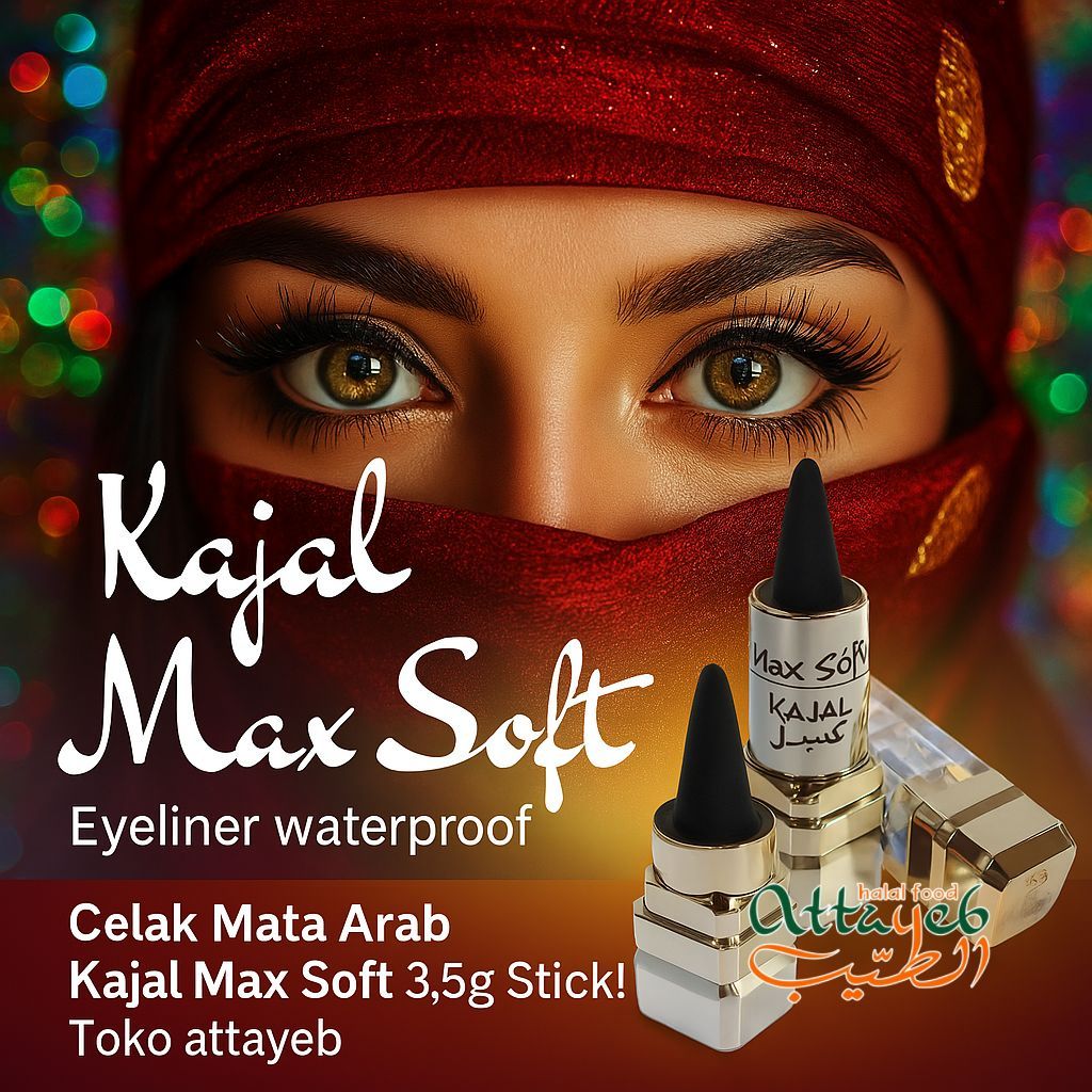 Celak Mata Arab Kajal Max Soft 3,5g Eyeliner Waterproof High Quality Kajal Max Soft 3,5g Stick