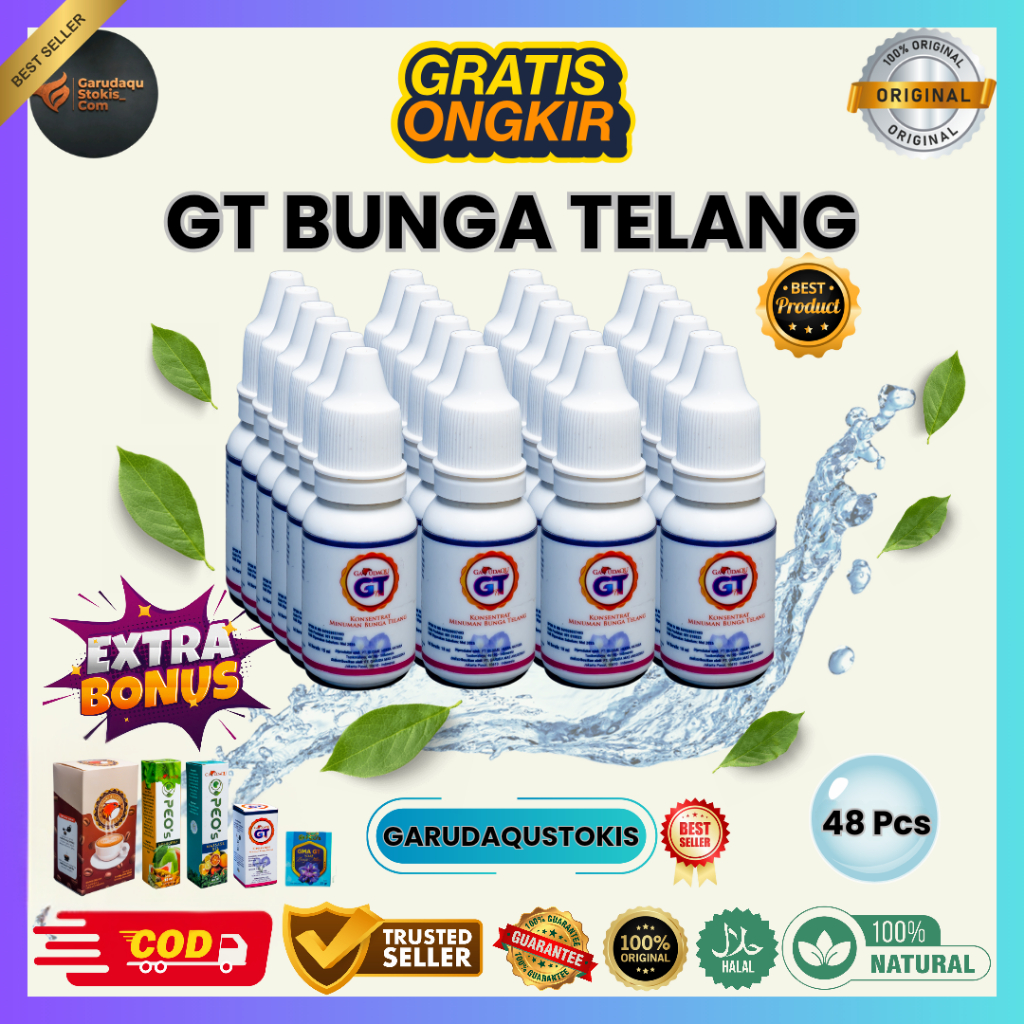 

48 BOTOL GT BUNGA TELANG ORIGINAL
