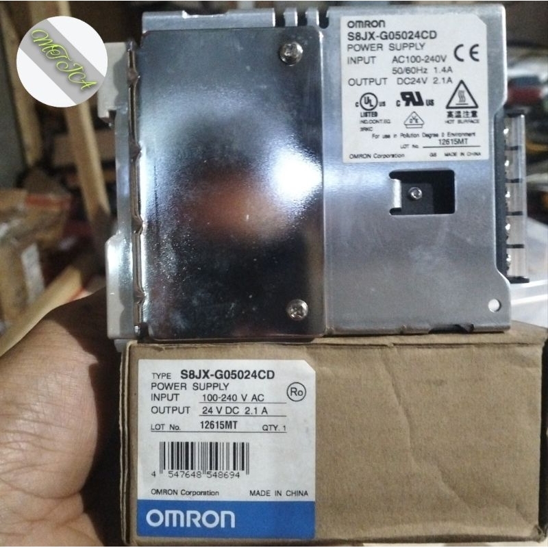 POWER SUPPLY OMRON  Type : S8JX-G05024CD   INPUT : 100-240V AC OUTPUT : 24 V DC   2.1A