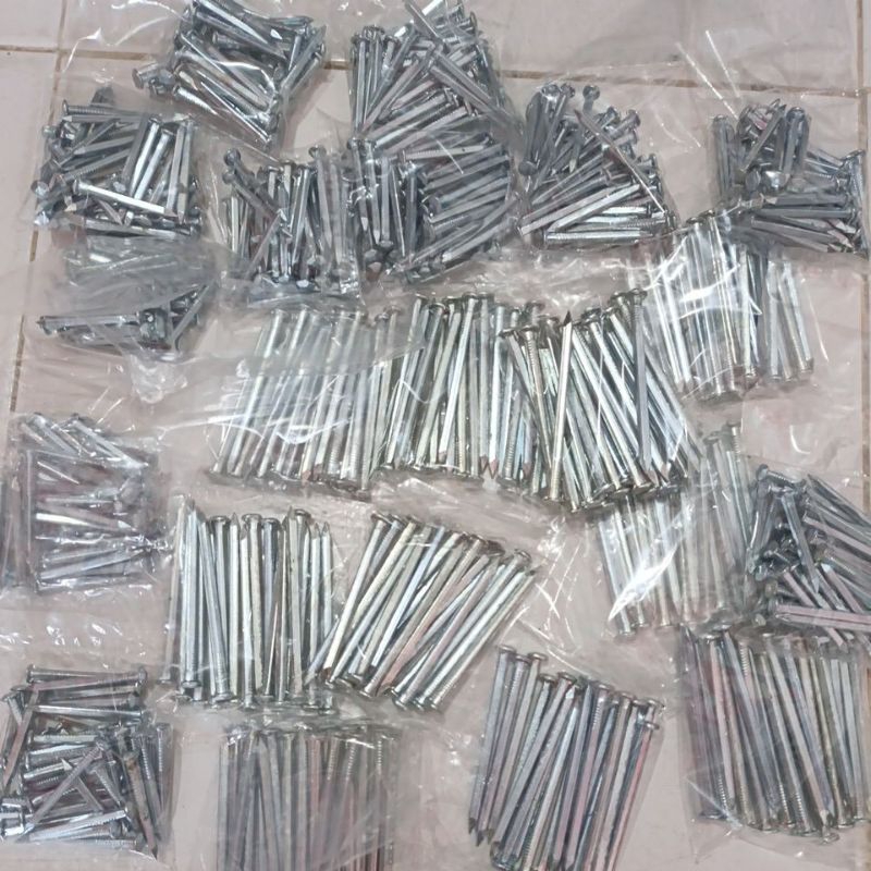 PAKU KAPAL PUTIH PERAK 1½" / 2½" PER 100GRAM