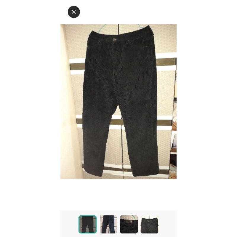 Celana Corduroy Hitam