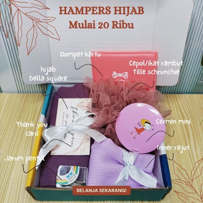 

HAMPERS HIJAB/HAMPERS ULANG TAHUN/HAMPERS NIKAHAN