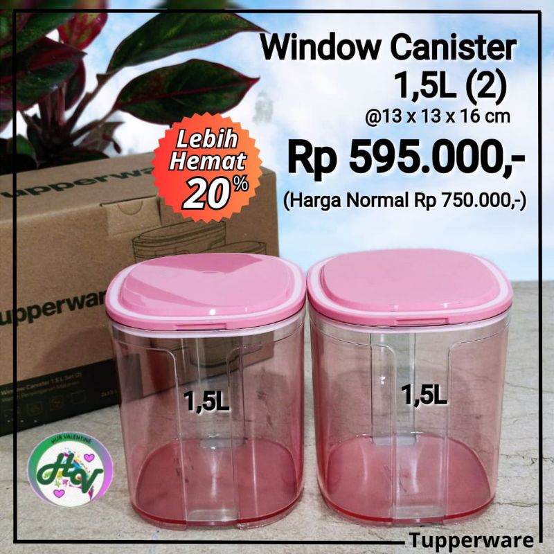 Tupperware Window Canister 1,5L (2)