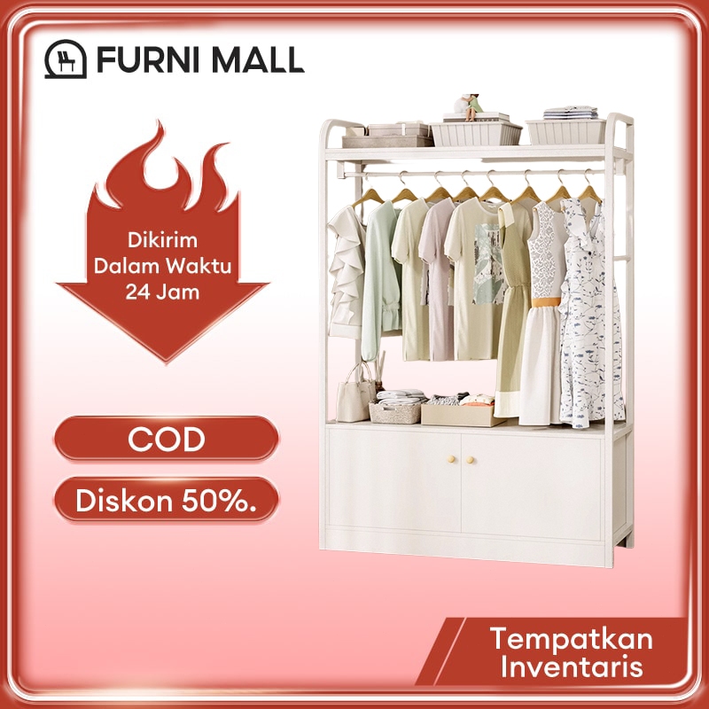 Gantungan anti debu serbaguna, lemari sepatu, tas pakaian, gantungan, rak penyimpanan Lemari Baju Mi