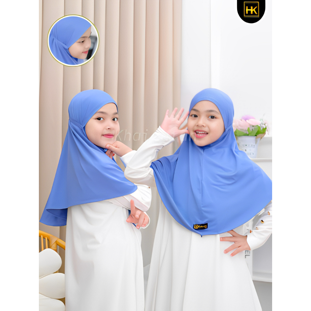 hijab bergo maryam anak jersey premium /jilbab anak bargo tali maryam jersey
