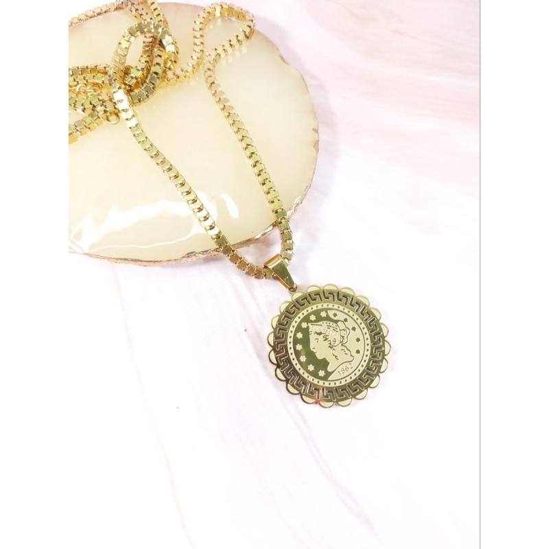 kalung hijab titanium rantai panjang 60