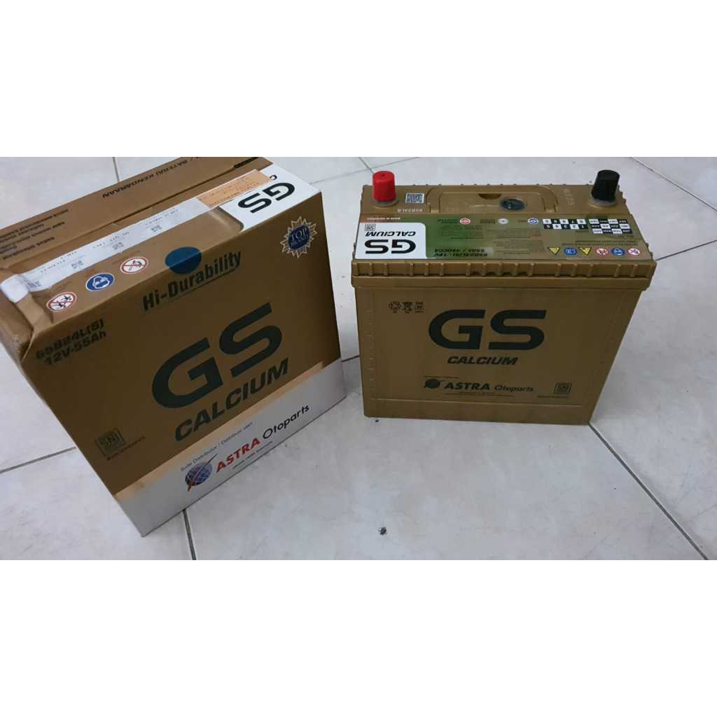 Aki Kering Aki GS ASTRA MF Calcium 65B24LS/NS60LS (55 Ampere)