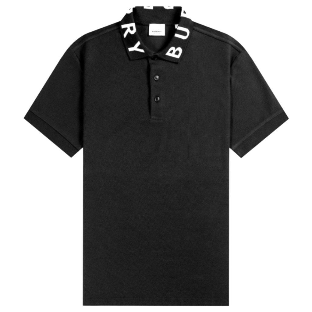 Collar Logo Black Polo / Kaos Polo Branded Original