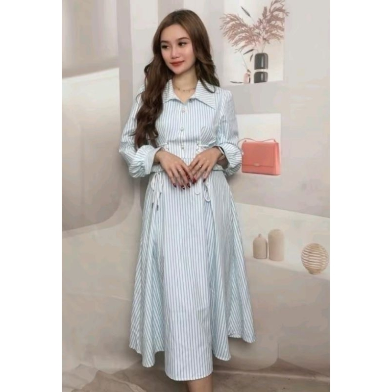 Dress fashion wanita Ld 90 terbaru Korean look
