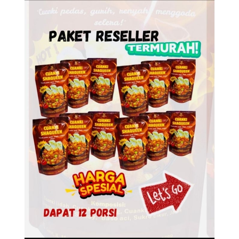 

PAKET RESELLER Cuanki instan shaqueen isi 12 pcs