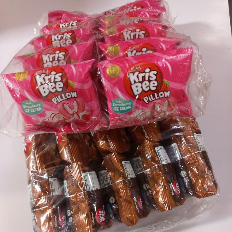 

Krisbee Pillow kemasan 1 pack (isi 20 sashet) rasa choco lava & strawberry ice cream ecer 500