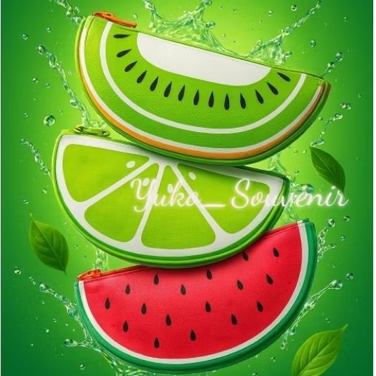 

Tempat Pensil Buah Spon Printing Warna Cerah Tempat Pensil Semangka Tempat Pensil Jeruk