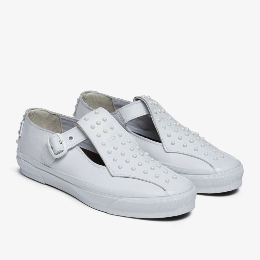 VANS SLIP ON MARY JANE 93 LX LEATHER PEARLIZED WHITE ORIGINAL