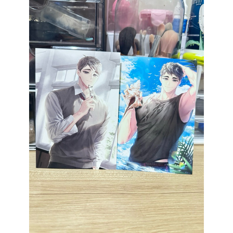 

postcard+mini standee osamu