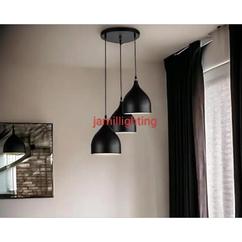 lampu gantung minimalis  hias dekorasi rumah mini bar