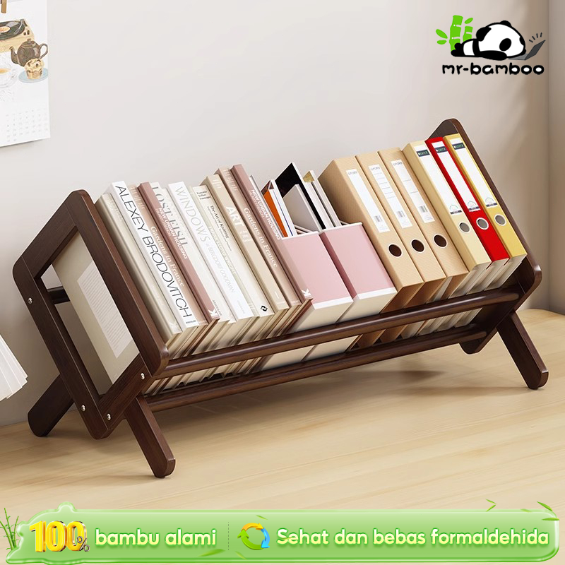 Rak buku meja kayu Rak meja kayu kecil Rak buku desktop Rak buku sederhana