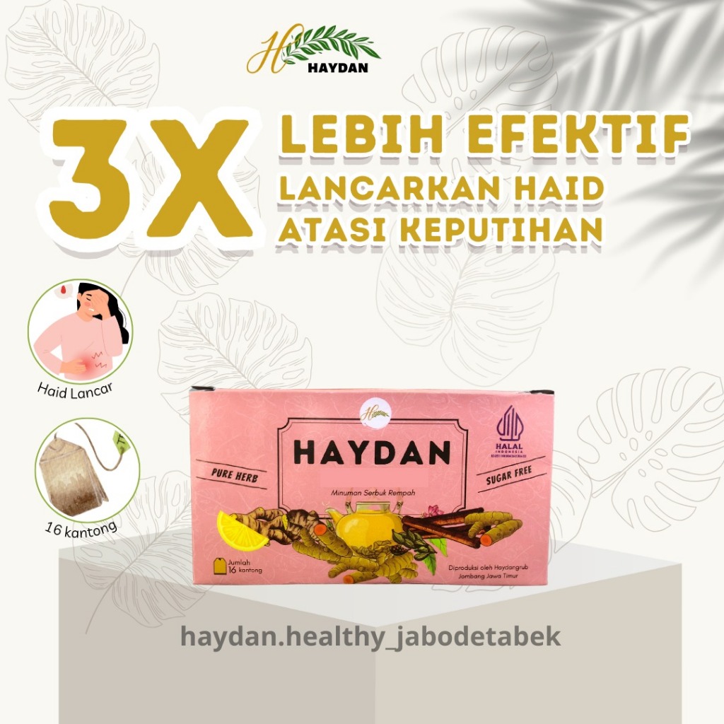 

SEHAT RAHIM HAYDAN PELANCAR HAID PEMBERSIH KEPUTIHAN PROMIL PCOS DAN KISTA