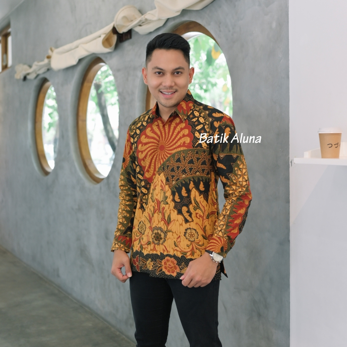 Batik Aluna Kemeja Pria Lengan Panjang PCW 088