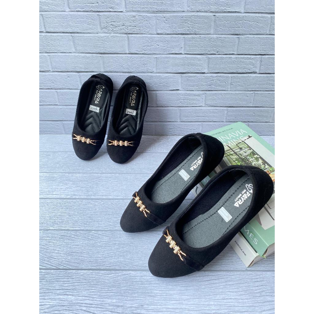Sepatu Balet Couple Ibu dan Anak Perempuan Terbaru Flatshoes Anak Cewek Sol Karet Viral Kekinian